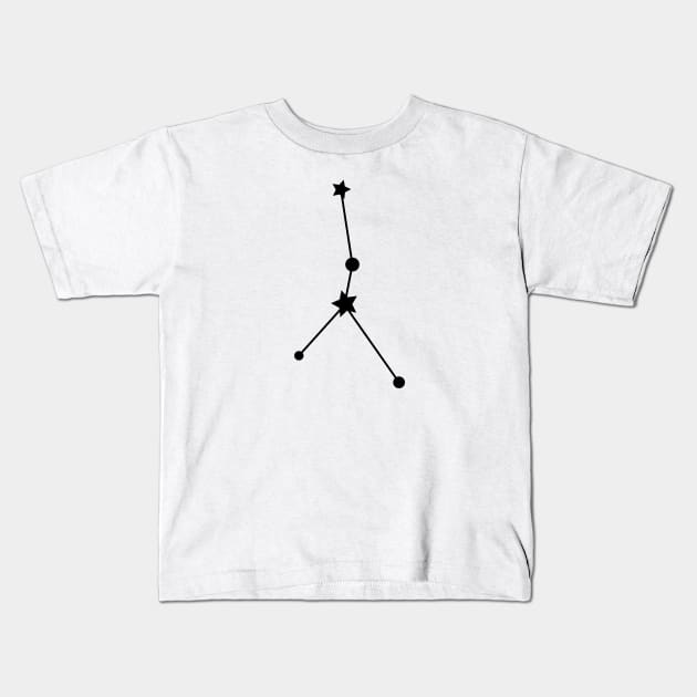 Cancer Zodiac Constellation Kids T-Shirt by Kelly Gigi